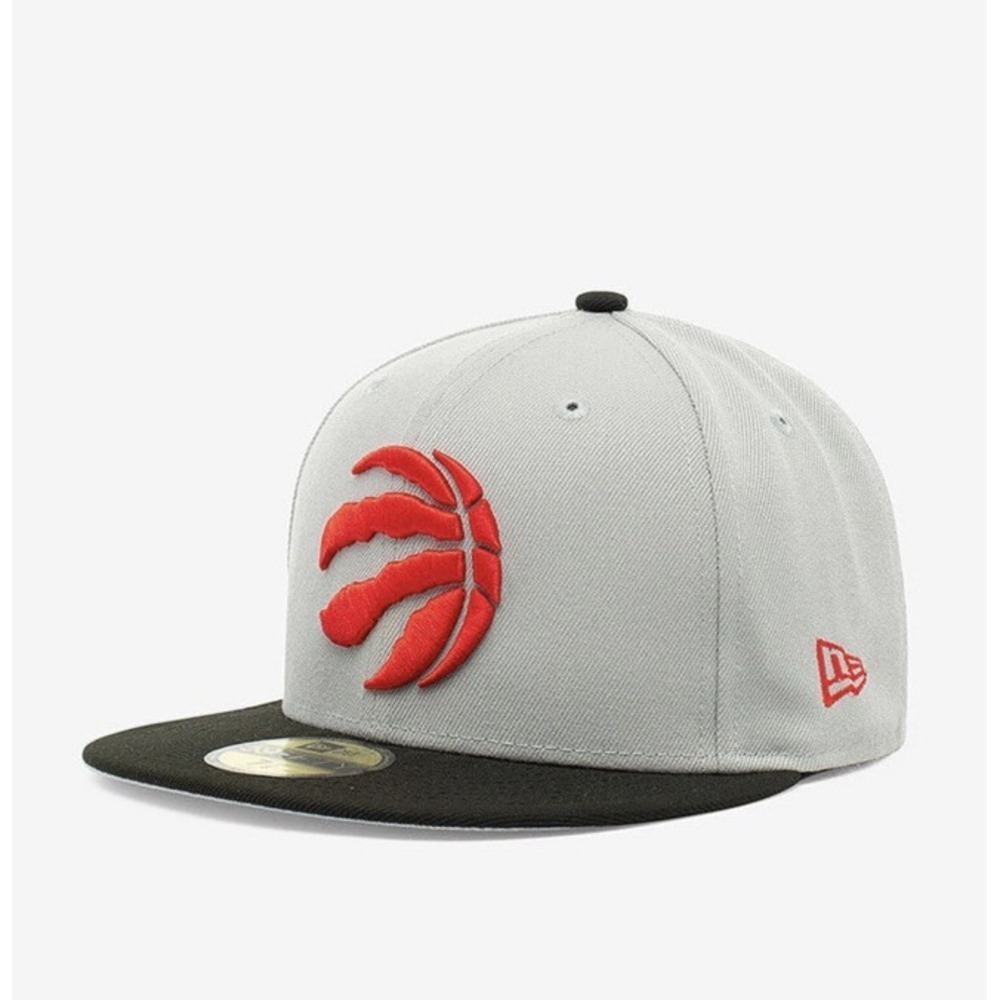 NEW ERA Toronto Raptors NBA Two Tone 59FIFTY Hat Gray Black Sz 7 7/8 *NEW*
